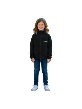 Columbia Girl’s Size S 7/8 Black Zip Up Jacket
